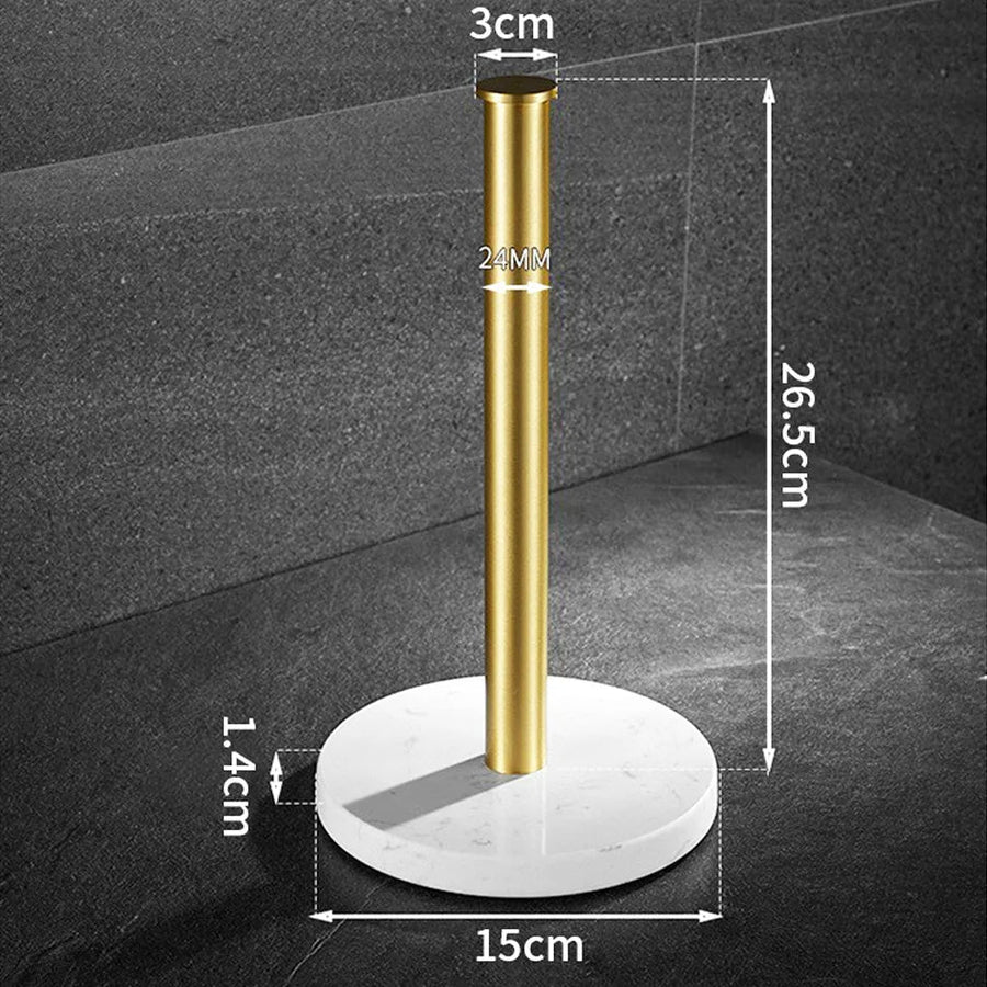 LuxRoll - Slitesterk Papirhåndkleholder med Rutschfritt Fundament for Stabilitet