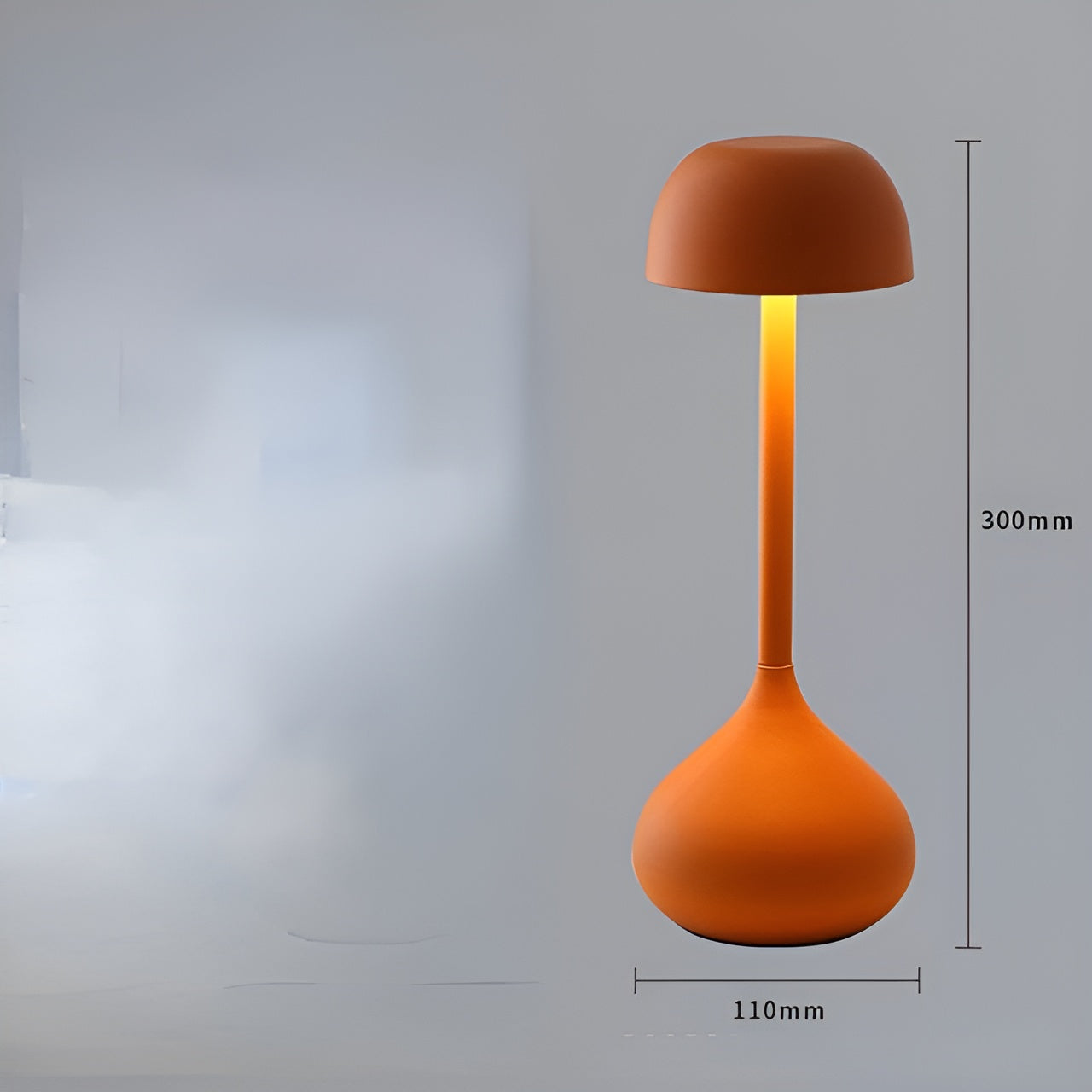 MushGlow - Unik dimbar LED-bordlampe med sopp