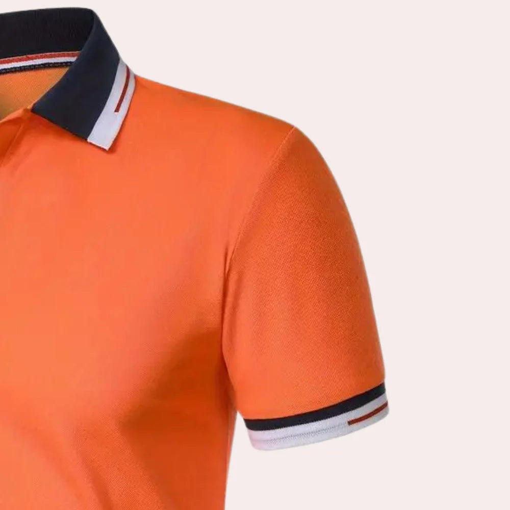 Sander - Elegant oransje skjorte for komfort og allsidig stil