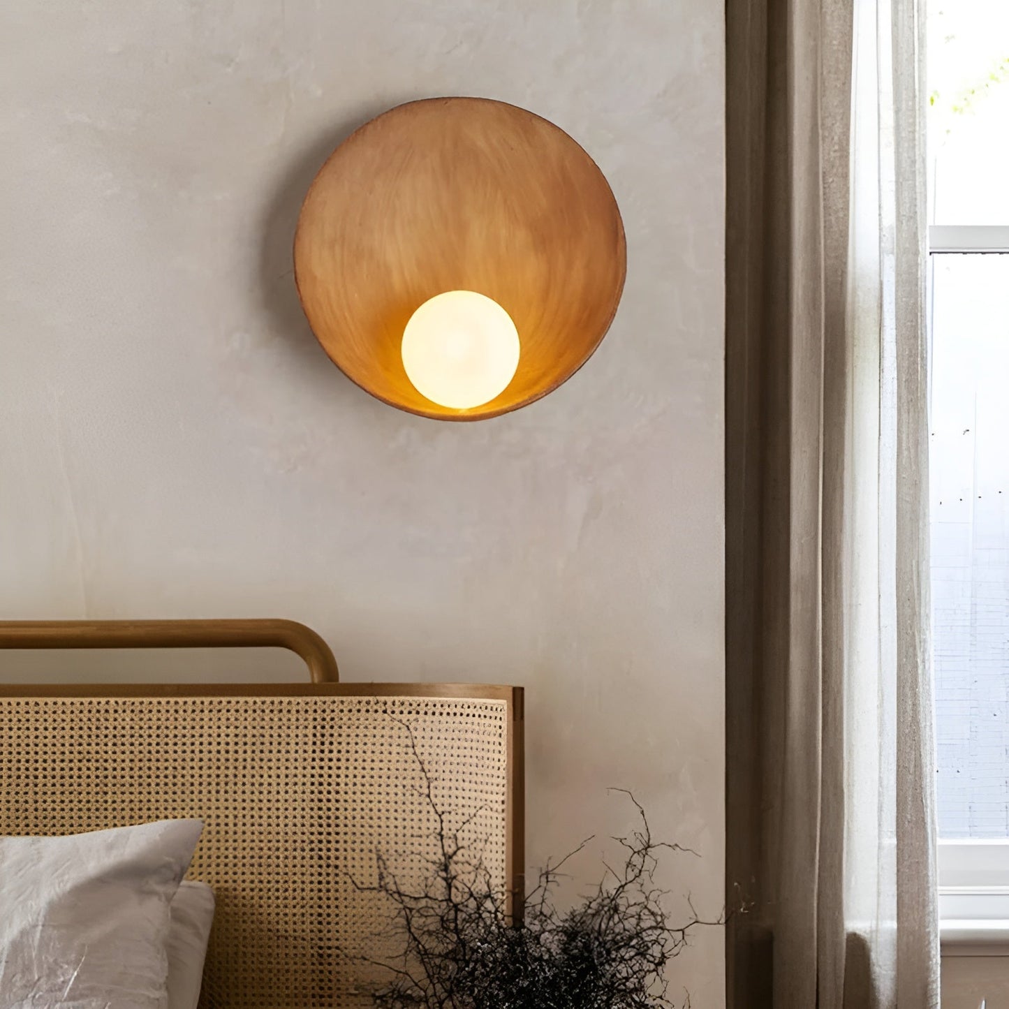 SerenityPearl - Wabi Sabi-inspirert vegglampe for en innbydende atmosfære