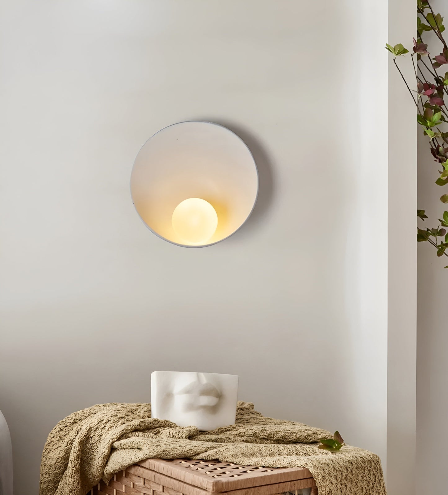 SerenityPearl - Wabi Sabi-inspirert vegglampe for en innbydende atmosfære