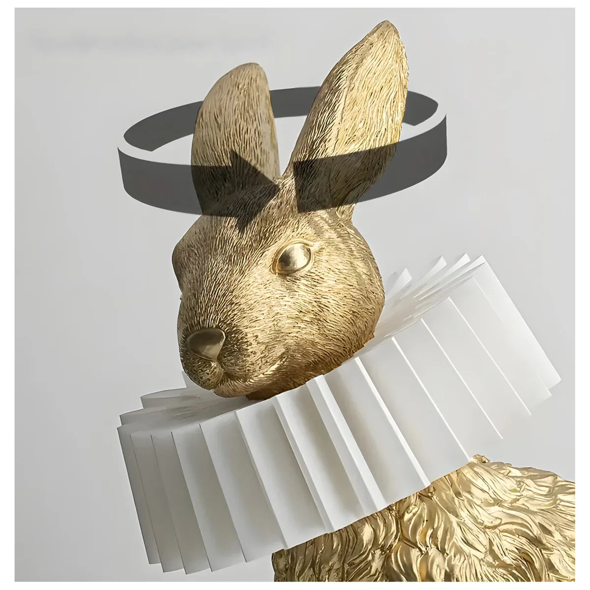 RabbitGleam - Kunstnerisk moderne kaninbordlampe