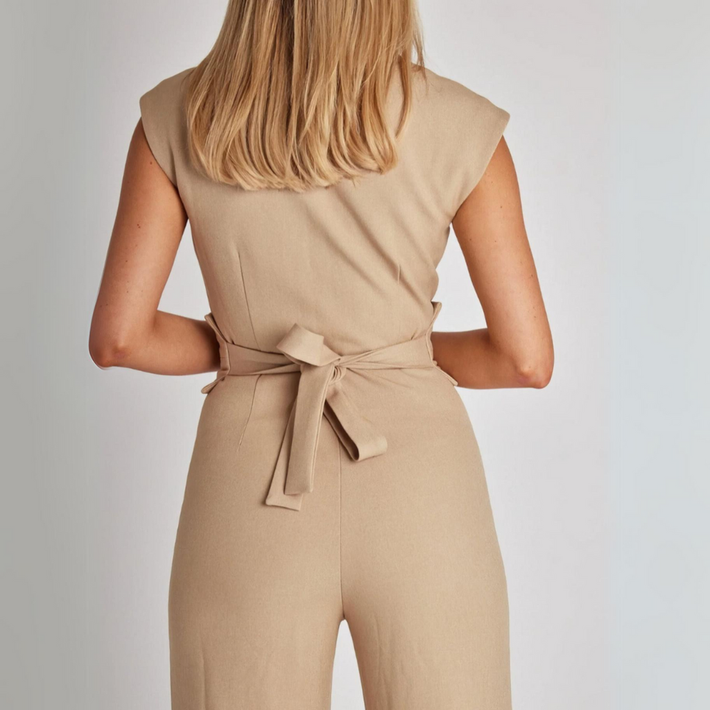 Ariana - Ermeløs Jumpsuit Med Vintage Sjarm