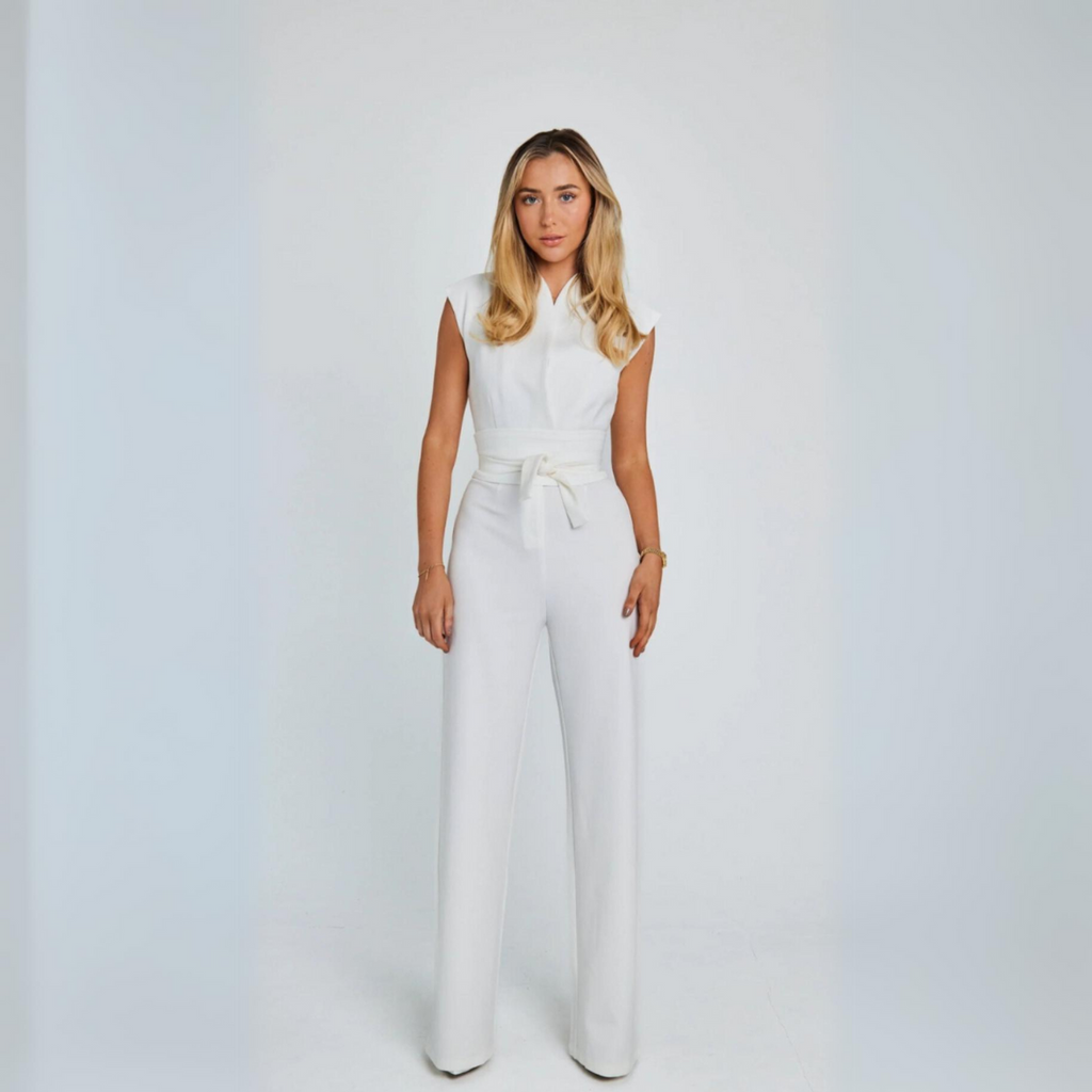 Ariana - Ermeløs Jumpsuit Med Vintage Sjarm