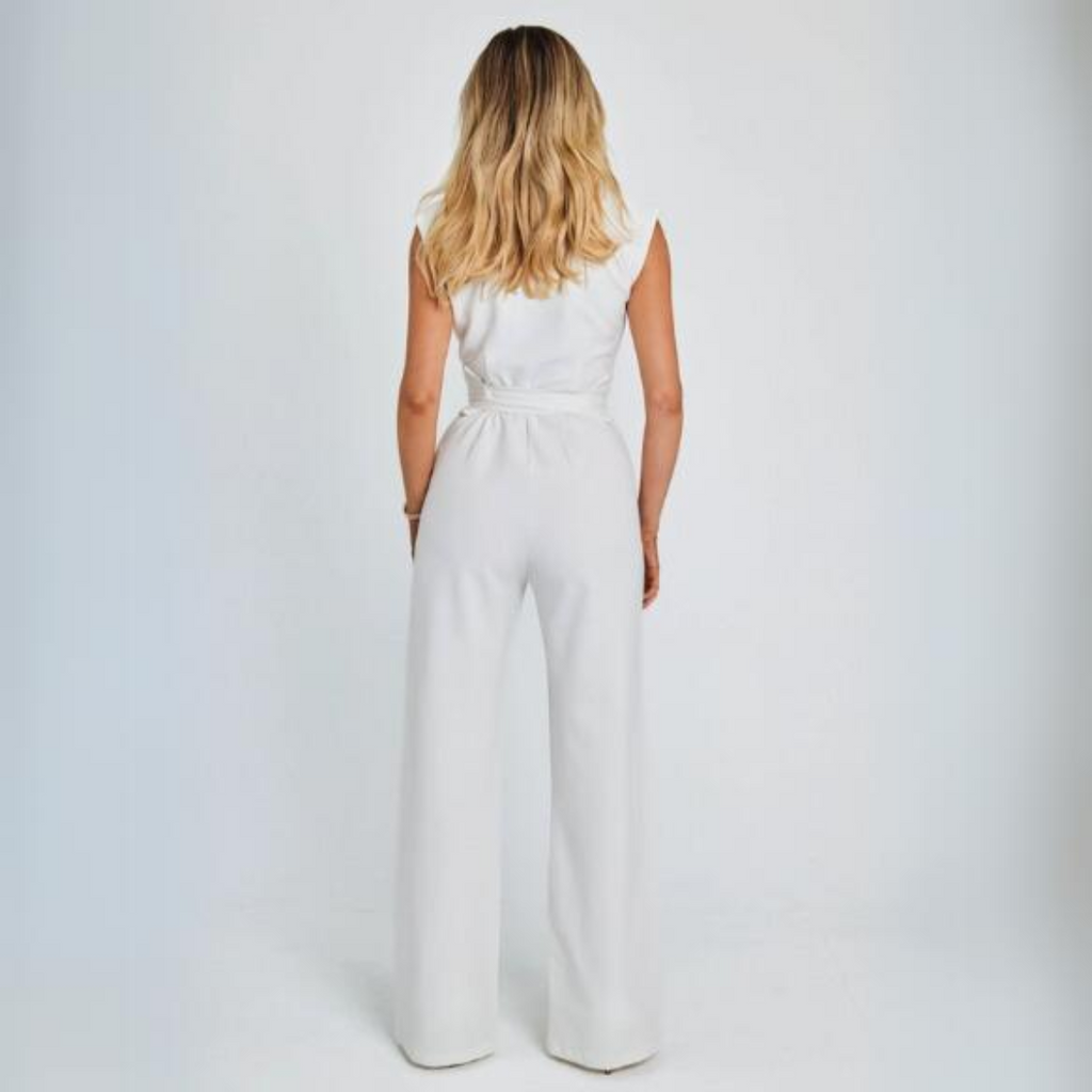 Ariana - Ermeløs Jumpsuit Med Vintage Sjarm