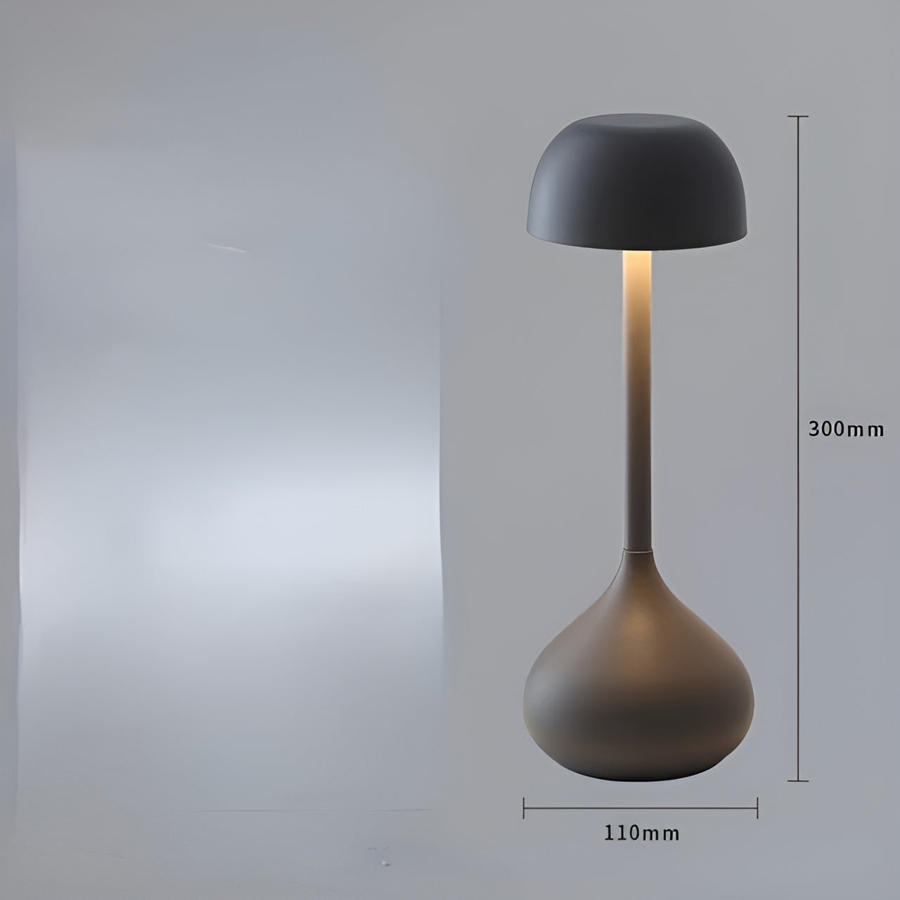 MushGlow - Unik dimbar LED-bordlampe med sopp