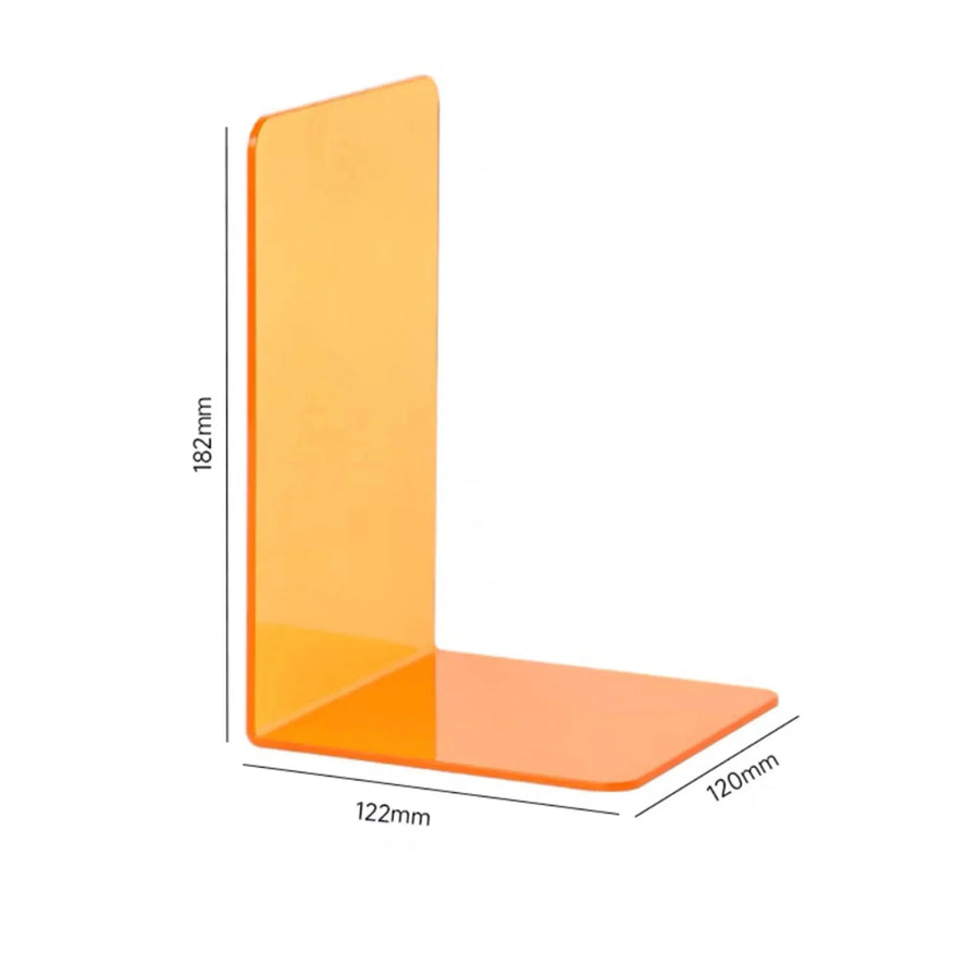 PureStack - Elegant og Sklisikker Klar Akryl Bokstøtte Organizer for Hjemmet og Kontoret